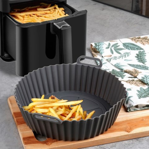 WKŁAD SILIKONOWY DO FRYTKOWNICY BEZTŁUSZCZOWEJ FORMA DO PIECZENIA 20CM HIT 279914