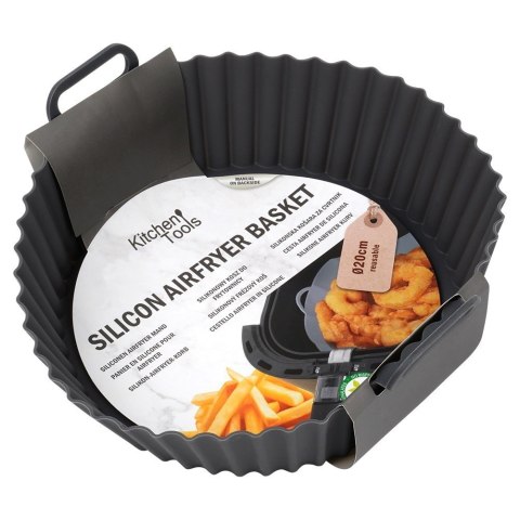 WKŁAD SILIKONOWY DO FRYTKOWNICY BEZTŁUSZCZOWEJ FORMA DO PIECZENIA 20CM HIT 279914
