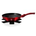 WOK Z POWŁOKĄ GRANITOWĄ 28cm BERLINGER HAUS METALLIC LINE BLACK BURGUNDY [BH-1625-N]