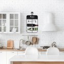 Wieszak uchwyt na butelki wina wino metalowy czarny VILDE 229041
