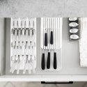 Wkład na sztućce do szuflady szuflad organizer biały 39x17cm VILDE 229011-B