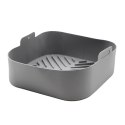 Wkład silikonowy do frytkownicy AIR FRYER kwadratowy szary forma 17CM BRUNBESTE BB-3375