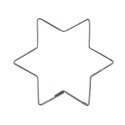 Wykrawacz do ciastek stalowy gwiazda 6,5 cm ORION 121141