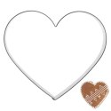 Wykrawacz do ciastek stalowy serce 9,5 cm ORION 132601