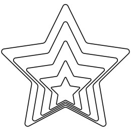 Wykrawacze do ciastek stalowe gwiazda 7,5 cm 5 szt. ORION 124979