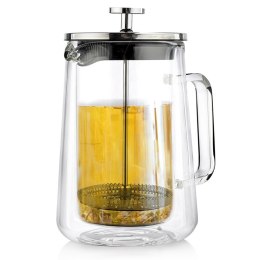 Zaparzacz do herbaty kawy tłokowy szklany termiczny z podwójną ścianką ACER 600 ml NAVA 10-225-024