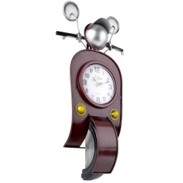 Zegar stołowy metalowy brązowy skuter 44.5cm HOME STYLING COLLECTION 569365