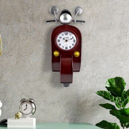 Zegar stołowy metalowy brązowy skuter 44.5cm HOME STYLING COLLECTION 569365