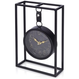 Zegar stołowy metalowy czarny 20.5x7.5x30cm HOME STYLING COLLECTION 569950