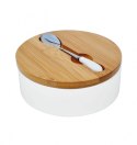 ZESTAW 2w1 MASELNICZKA i CUKIERNICA CERAMICZNA KONIGHOFFER 7594-7600 BIAŁY