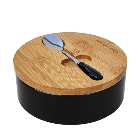 ZESTAW 2w1 MASELNICZKA i CUKIERNICA CERAMICZNA KONIGHOFFER 7617-7624 CZARNY