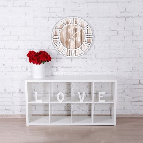 Zegar ścienny na ścianę biały 60cm VILDE 569306