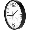 Zegar ścienny na ścianę biały z termometrem higrometrem 30cm VILDE 569614
