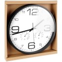 Zegar ścienny na ścianę biały z termometrem higrometrem 30cm VILDE 569614