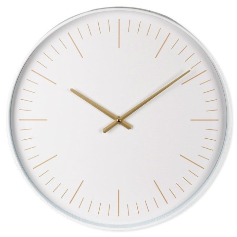 Zegar ścienny na ścianę biały złoty 50cm VILDE 568109
