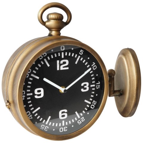 Zegar ścienny na ścianę czarny dwustronny 28.5cm VILDE 569437