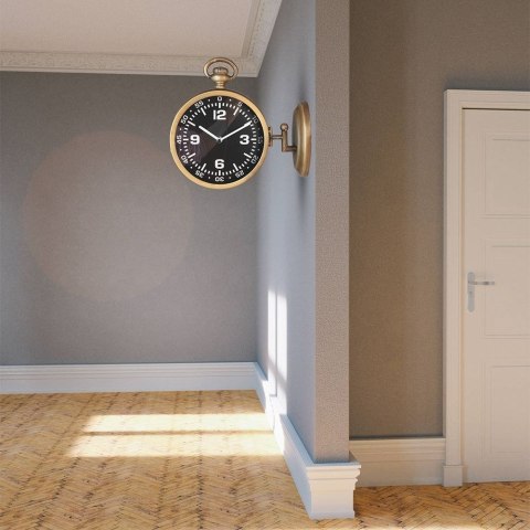 Zegar ścienny na ścianę czarny dwustronny 28.5cm VILDE 569437