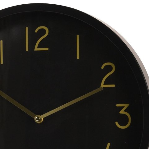 Zegar ścienny na ścianę czarny złoty 37cm VILDE 569271
