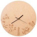 Zegar ścienny na ścianę drewniany LOUKA 34cm ORION 130837