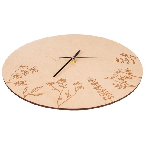 Zegar ścienny na ścianę drewniany LOUKA 34cm ORION 130837