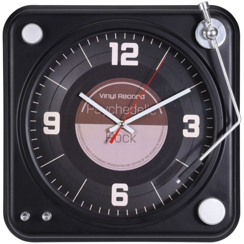 Zegar ścienny na ścianę gramofon 36x36cm VILDE 832126