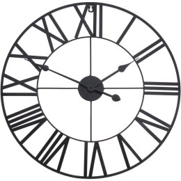 Zegar ścienny na ścianę metalowy czarny 57cm SEGNALE 130815