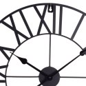 Zegar ścienny na ścianę metalowy czarny 57cm SEGNALE 130815