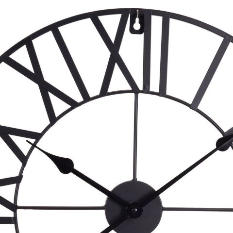 Zegar ścienny na ścianę metalowy czarny 57cm SEGNALE 130815