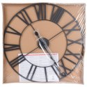 Zegar ścienny na ścianę metalowy czarny 57cm SEGNALE 130815