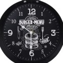 Zegar ścienny na ścianę metalowy czarny patelnia HOME STYLING COLLECTION 832108-C