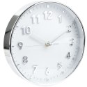 Zegar ścienny na ścianę srebrny 20cm VILDE 569370-S