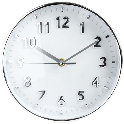 Zegar ścienny na ścianę srebrny 20cm VILDE 569370-S