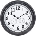 Zegar ścienny na ścianę zewnętrzny z termometrem higrometrem 40cm SEGNALE 569100