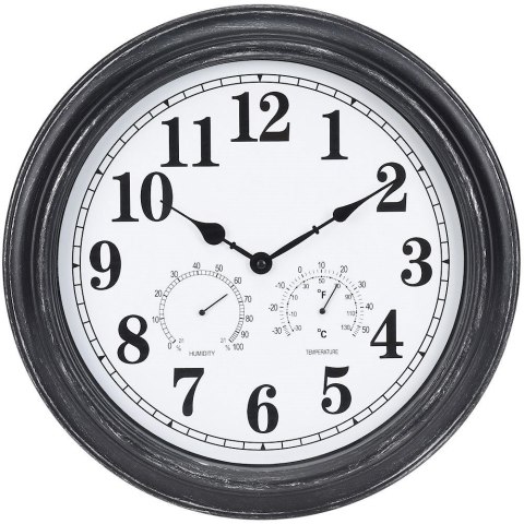 Zegar ścienny na ścianę zewnętrzny z termometrem higrometrem 40cm SEGNALE 569100