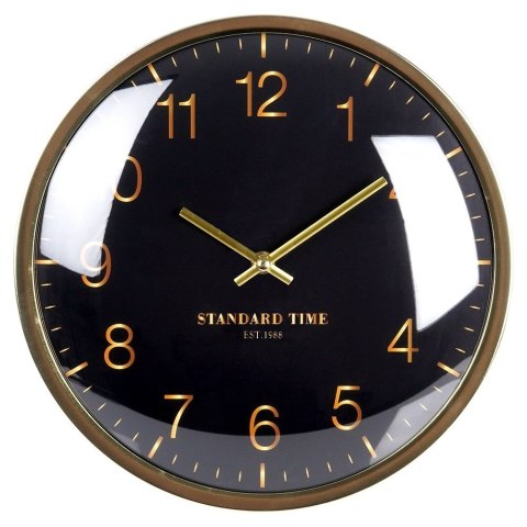 Zegar ścienny na ścianę złoty czarny 30cm VILDE 569948