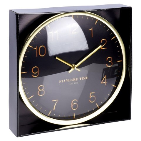 Zegar ścienny na ścianę złoty czarny 30cm VILDE 569948