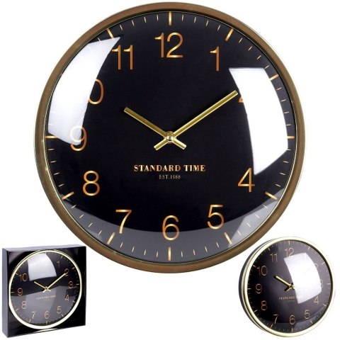 Zegar ścienny na ścianę złoty czarny 30cm VILDE 569948