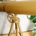Zegar stołowy metalowy złoty teleskop 22cm VILDE 569422