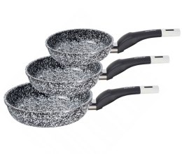 ZESTAW 3 PATELNI 20/24/28cm MARMUROWO-CERAMICZNYCH ZILNER ZL-7130