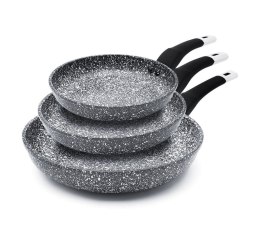 ZESTAW 3 PATELNI 20/24/28cm MARMUROWO-CERAMICZNYCH ZILNER ZL-7130