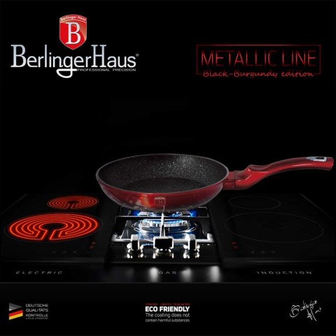 ZESTAW 3 PATELNI GRANITOWYCH BERLINGER HAUS BLACK BURGUNDY BH-6189
