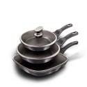 ZESTAW 3 PATELNI Z POWŁ. GRANITOWĄ BERLINGER HAUS Carbon Pro BH-6923