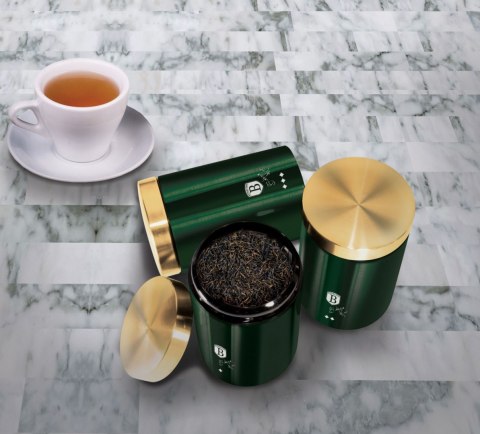 ZESTAW 3 POJEMNIKÓW KUCHENNYCH BERLINGER HAUS EMERALD METALLIC LINE BH-6272