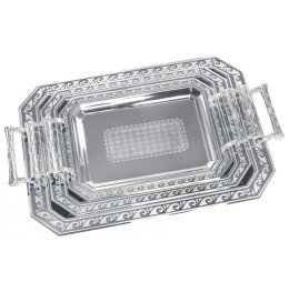 ZESTAW 3 TAC STALOWYCH DO SERWOWANIA KINGHOFF KH-4742