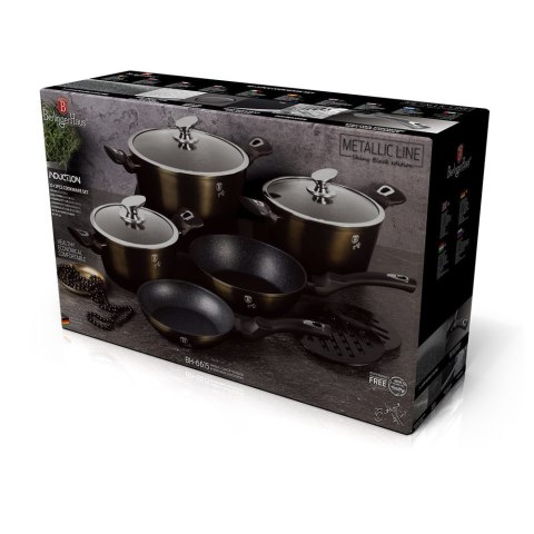 ZESTAW GARNKÓW 13 ELE BERLINGER HAUS METALLIC SHINY BLACK BH-6615