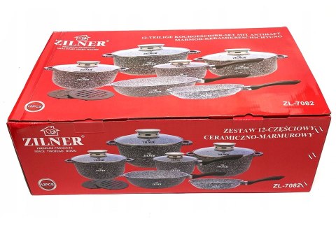 ZESTAW GARNKÓW MARMUROWYCH 12 EL. ZILNER ZL-7082