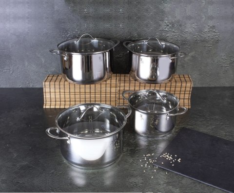 ZESTAW GARNKÓW STALOWYCH 8 ELE BERLINGER HAUS SILVER JEWELLERY BH-6663