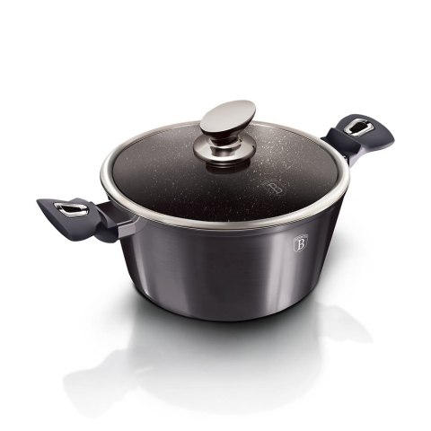 ZESTAW GARNKÓW Z POWŁ. GRANITOWĄ + NOŻE 17 EL. BERLINGER HAUS Carbon Pro BH-6920