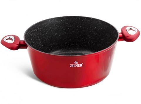 ZESTAW GARNKÓW Z POWŁOKĄ GRANITOWĄ 15 EL. ZILNER CHERRY RED ZL-8516
