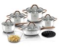 ZESTAW GARNKÓW ZE STALI NIERDZ. 13 EL. BLAUMANN GOURMET LINE BL-3244
